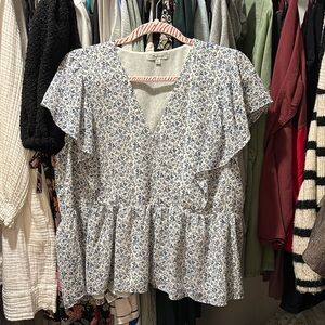 Madewell Floral Top